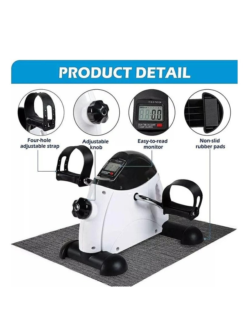 SportQ Mini Exercise Bike,Under Desk Bike Exercise Pedal Portable Exercise Bike for Foot and Arm Rotation Mini Magnetic Training Bike with Digital Display  - Image 4