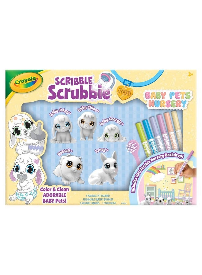 Crayola Scribble Scrubbie Baby Pets Nursery, Baby Animal Toys for Toddlers & Kids, Gift for Girls & Boys, Ages 3, 4, 5 - Image 2
