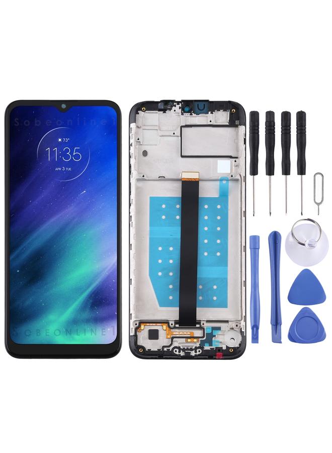 erorex Replacement TFT LCD Screen for Motorola One Fusion Digitizer Full Assembly with Frame - Image 1