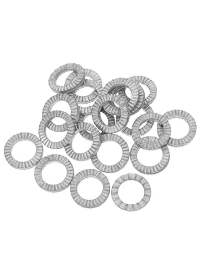 20pcs M10 Wedge Locking Washers 65 Manganese Steel Anti Vibration Heavy Duty for Industrial Automotive Bolts - Image 1
