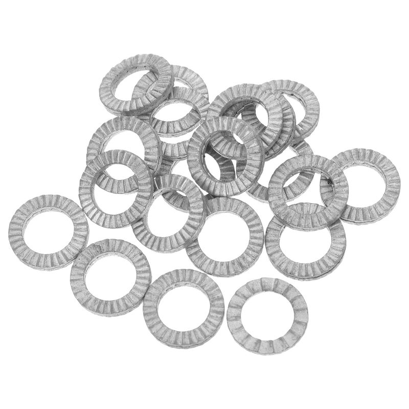 20pcs M10 Wedge Locking Washers 65 Manganese Steel Anti Vibration Heavy Duty for Industrial Automotive Bolts - Image 2