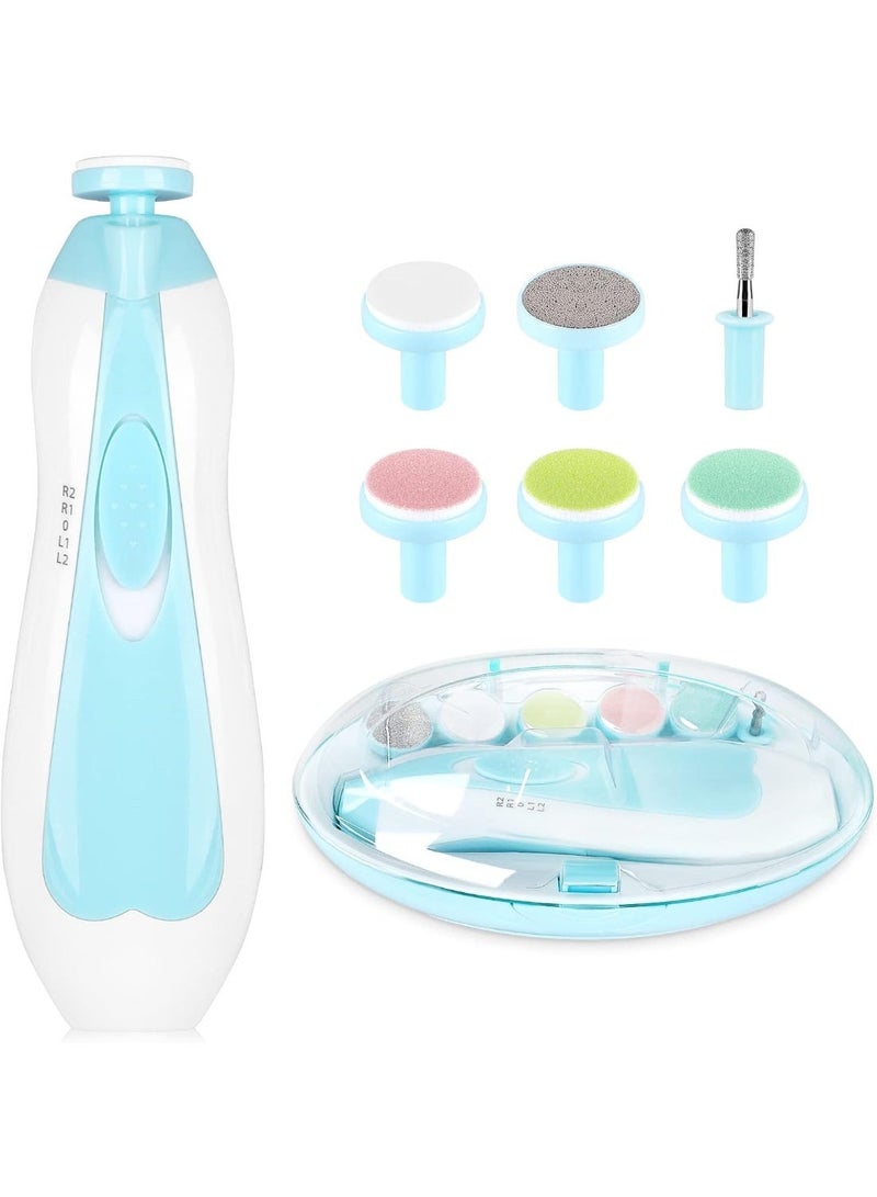 UBEdge Baby Electric Nail Trimmer Kit – Infant Nail Clipper & File Set with LED Light, Multiple Sanding Pads for Newborn, Toddler & Adult Nail Care - Image 5