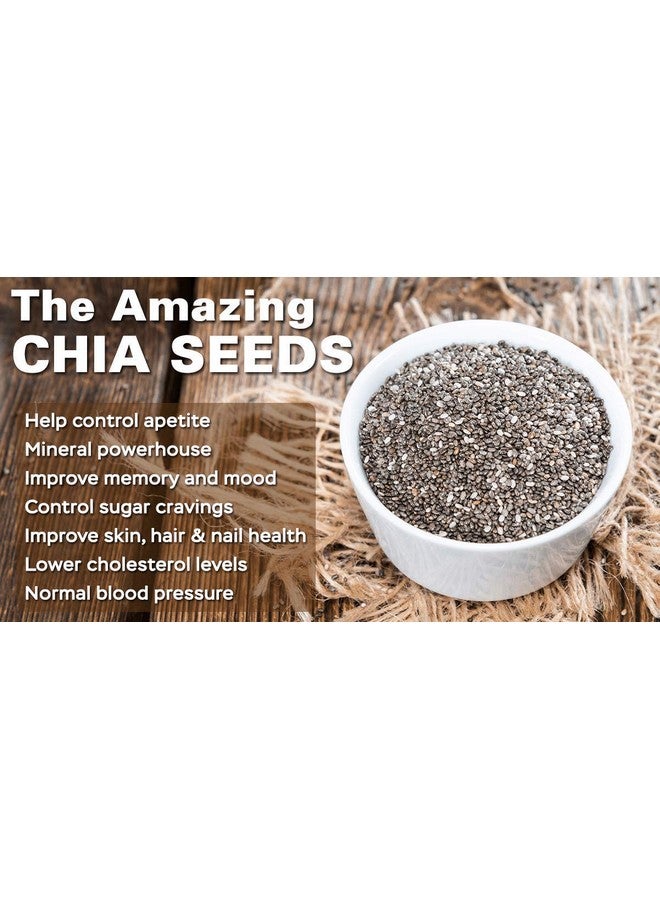 U360 Organic Chia Seeds | Omega 3 and Fibe Seeds for Weight Management | Rich in Calcium, Protein & Fibre U360_Chia-Seeds_F 500g - Image 3