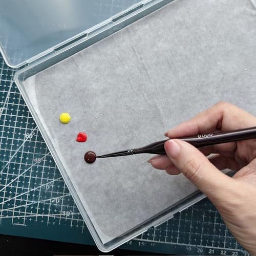 Kreapa Stay Wet Palette for Acrylic Painting, Wet Pallets for Painting Miniatures Include Wet Pallete Tray, 2 Pcs Sponges and 100 Pcs Hydro Paper to Keep Paint Stay Wet - Image 3