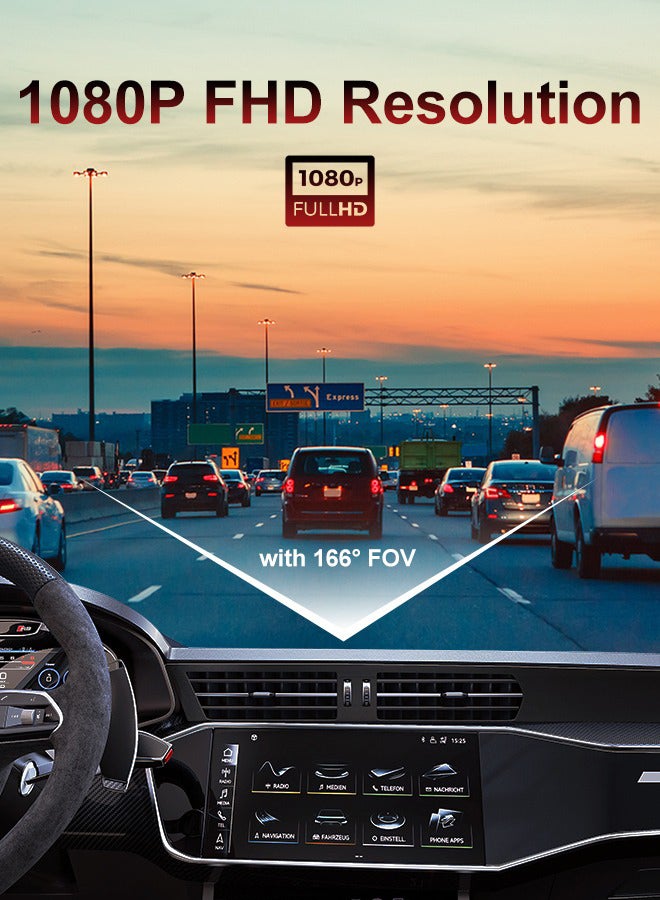 HIKVISION B1 Dash Cam, 1080P, WiFi, APP, Loop recording, Emergency video lock, G-sensor, Cigarette adaptor, Easy installation - Image 2