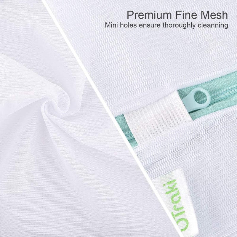 OTraki Mesh Laundry Bag for Delicates 2 Pack Garment Wash Bag 24 x 32 inch Zippered Large Washing Machine Bags for Sweater Dirty Clothes Washer Dryer Net Protector Travel College Dorm Organizer - Image 2
