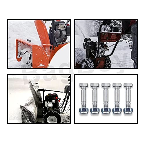 Braveboy 12 Pack 710-0890 Shear Pins With Nuts Compatible with MTD Craftsman Cub Cadet Troy Bilt Snowblower 910-0890A 7100890 9100890 - 710-0890A Shear Bolt 5/16-18 x 1.5, Fits Two-Stage Snow(2004 & Prior) - Image 4