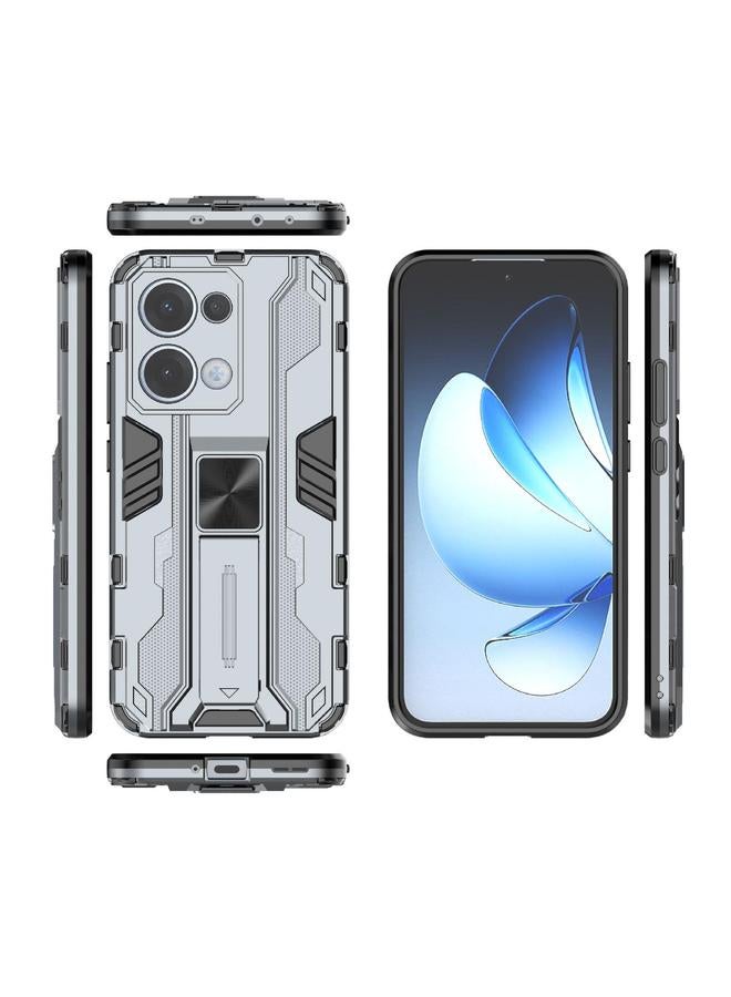 S-TOP Case For OPPO Reno13 5G Global Supersonic PC + TPU Holder Phone Case - Image 3