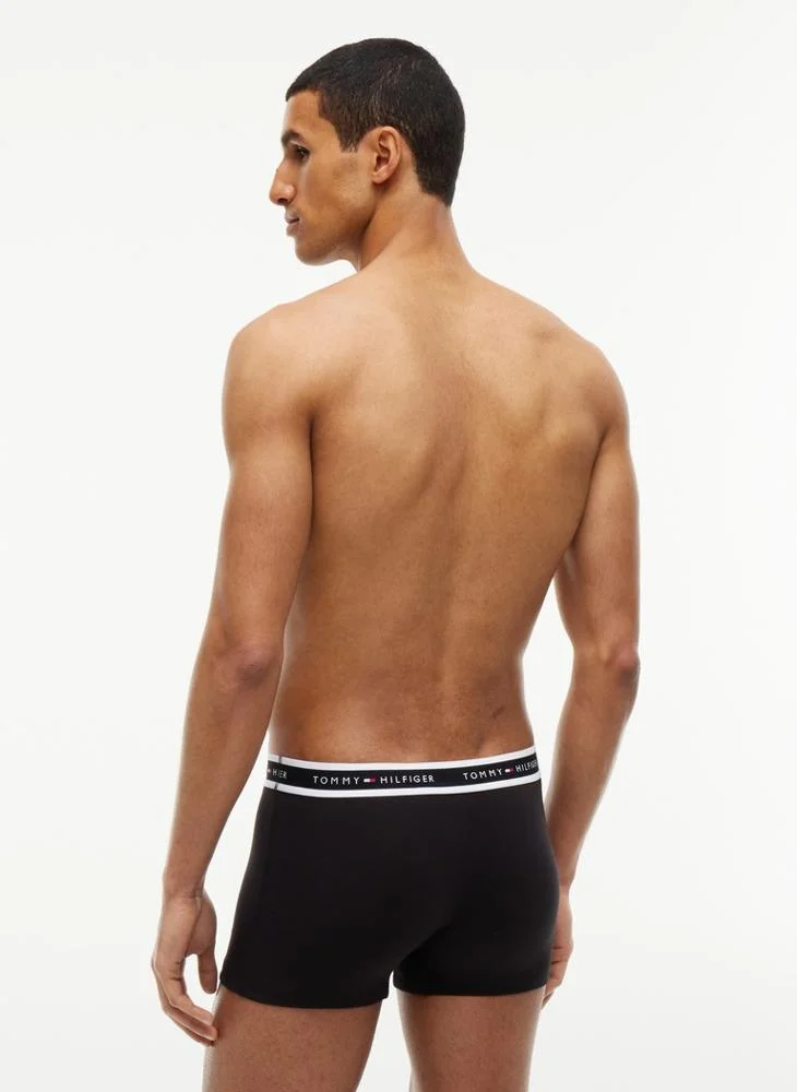 Tommy Hilfiger  3-Pack Signature Logo Waistband Trunks for Men | Best Price UAE