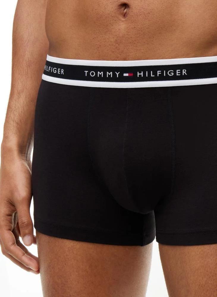 Tommy Hilfiger  3-Pack Signature Logo Waistband Trunks for Men | Best Price UAE