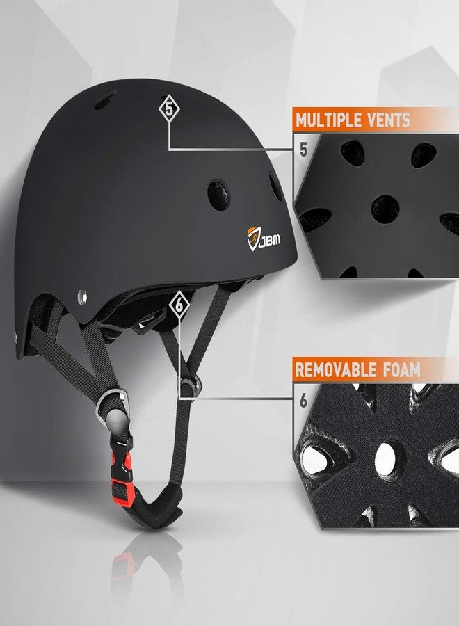 JBM Adult & Kid Skating Protective Gear Set Sktaeboard Helmet Knee and Elbow Pads with Wrist Guards for Inline Roller Skating, Scooter, Skateboarding - Image 3