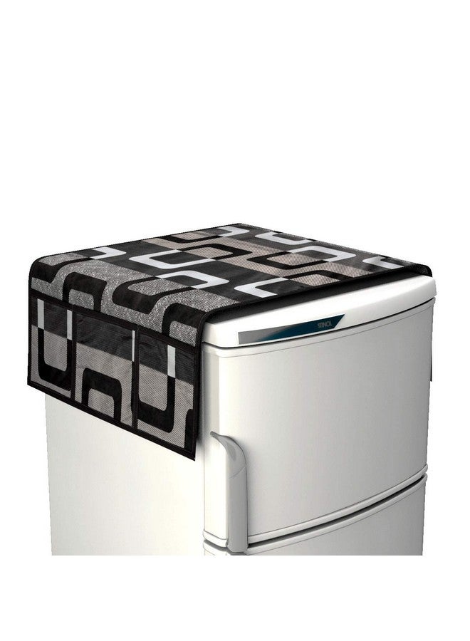 FACTCORE Designer Black Box Fridge Top Cover (21 X 39 Inches) - Image 1