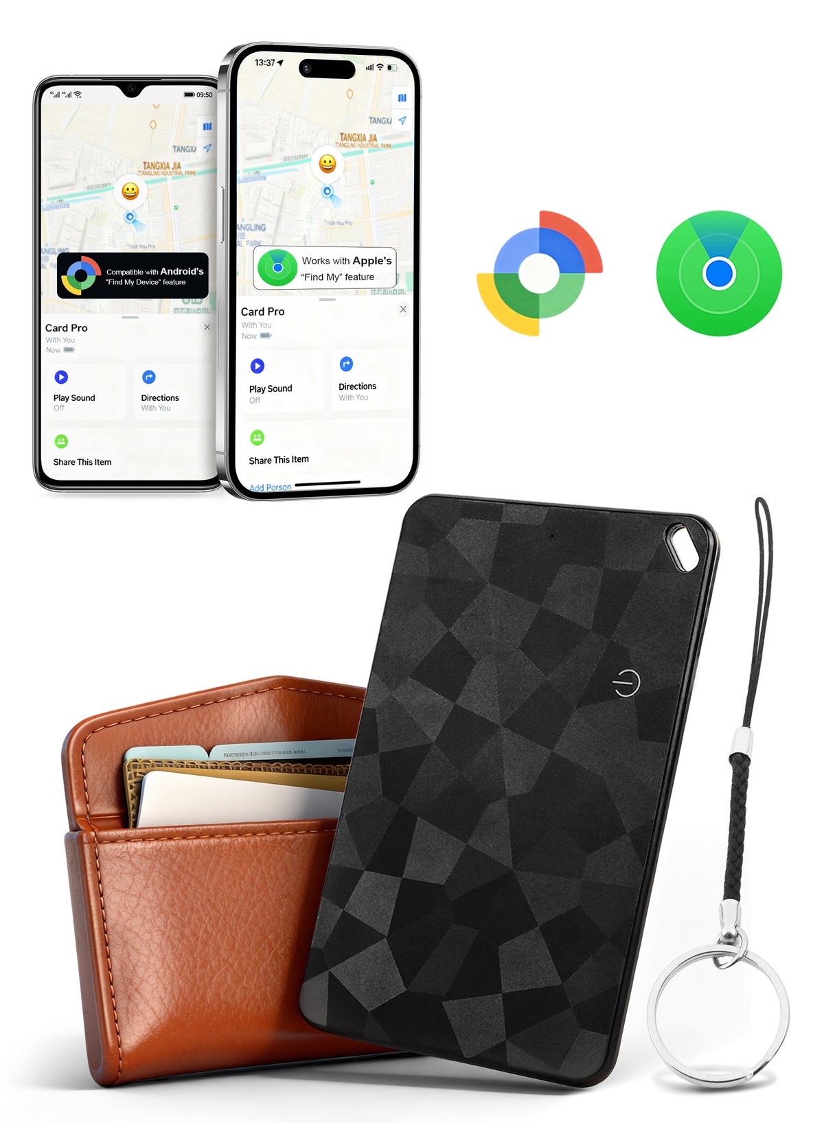 Necomi Necomi Upgraded card-style Bluetooth Tracker ZA7E505B42E71F3B550CFZ