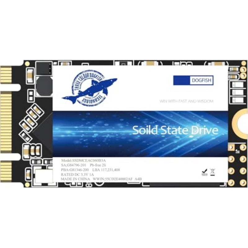 SATA III 250GB DOGFISH 2242 محرك أقراص الحالة الصلبة الداخلي عالي السرعة SSD لأجهزة الكمبيوتر المحمول والكمبيوتر الشخصي - Image 1