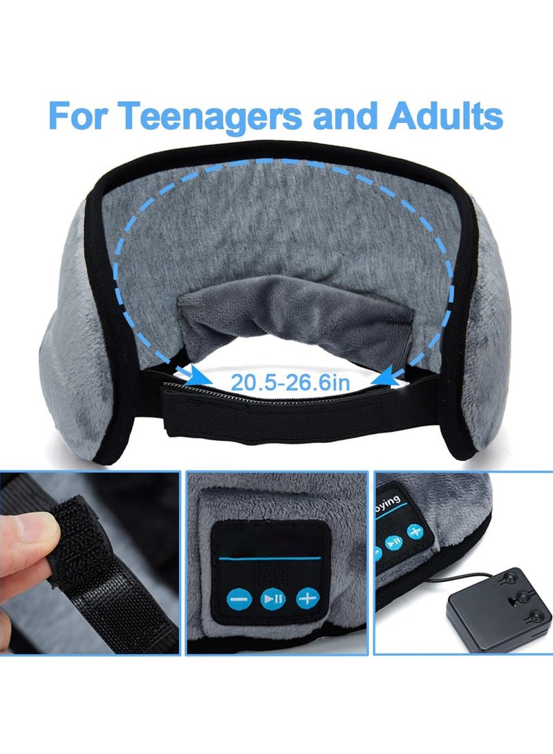 CMGTYYD Sleep Headphones Headband, Sleep Mask Headphones for Men & Women, Wireless Bluetooth Eye Mask Headphones for Travel/Nap/Meditation/Night, Sleep Headphones Noise Cancelling - Image 4
