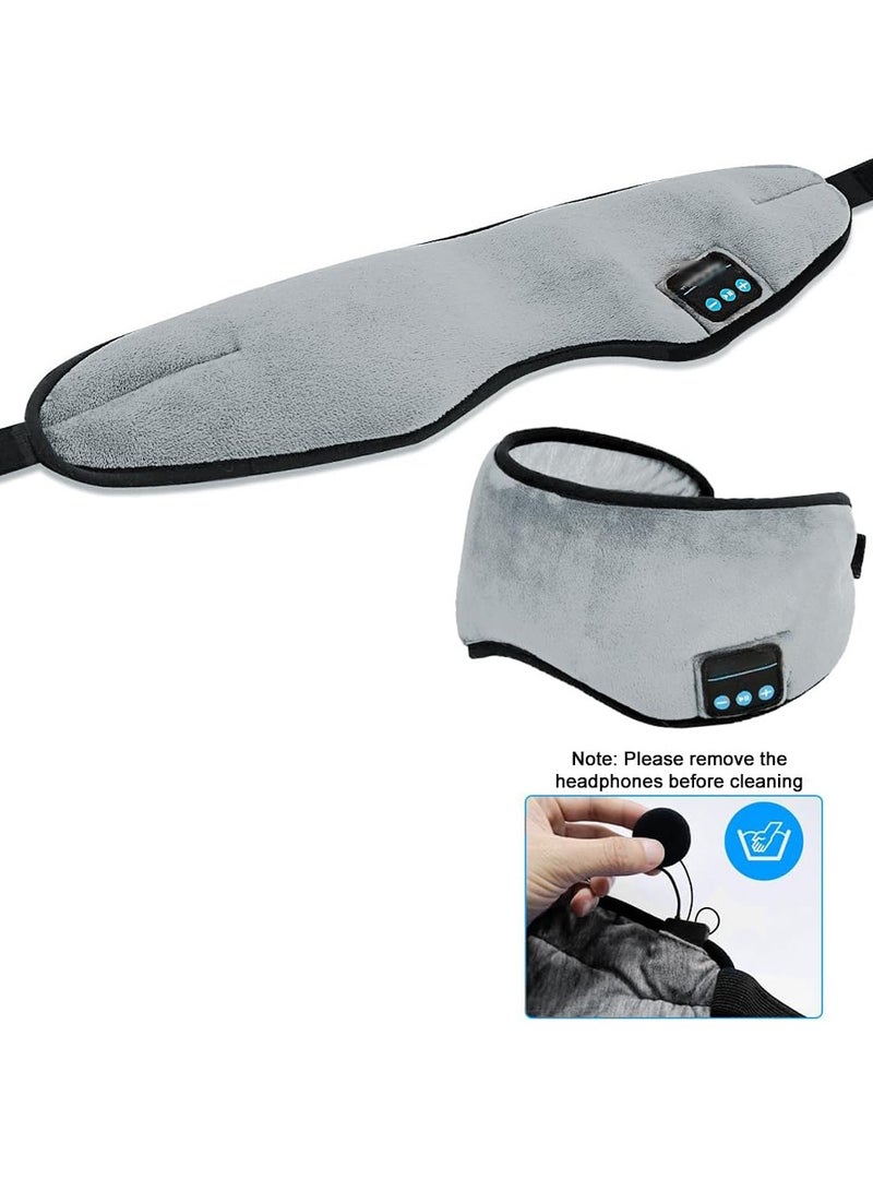 CMGTYYD Sleep Headphones Headband, Sleep Mask Headphones for Men & Women, Wireless Bluetooth Eye Mask Headphones for Travel/Nap/Meditation/Night, Sleep Headphones Noise Cancelling - Image 5
