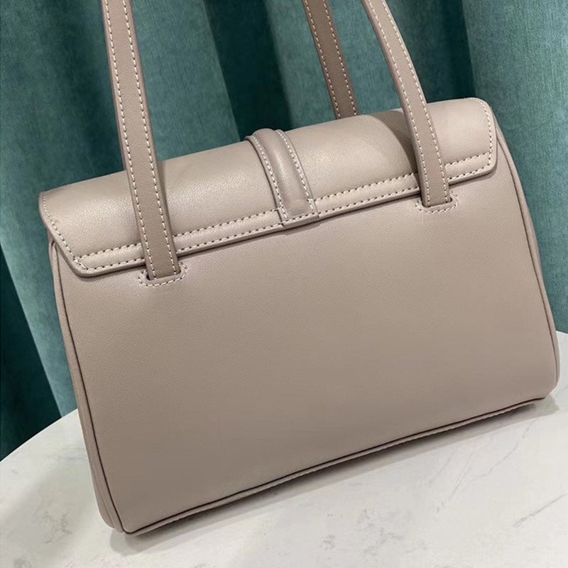Liu Wen Kaili Bag Soft16 Shoulder Cowhide Tote Bag Portable Underarm Bag - Image 3