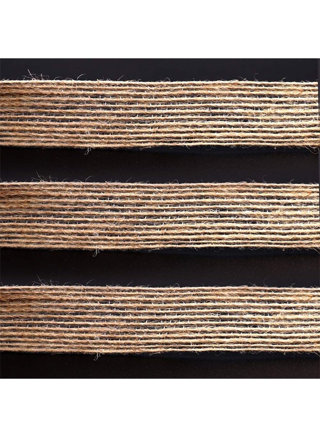 Peachjoy Natural Burlap Fabric Ribbon,Natural Burlap Fabric with Beautiful Burlap Ribbon Wedding Event Party and Home Decoration Long 10M Wide 2cm Each Roll 2 Rolls - Image 3