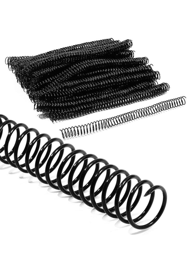 Terabyte PLASTIC BINDING COIL 6MM BLK 1X100 - Image 1