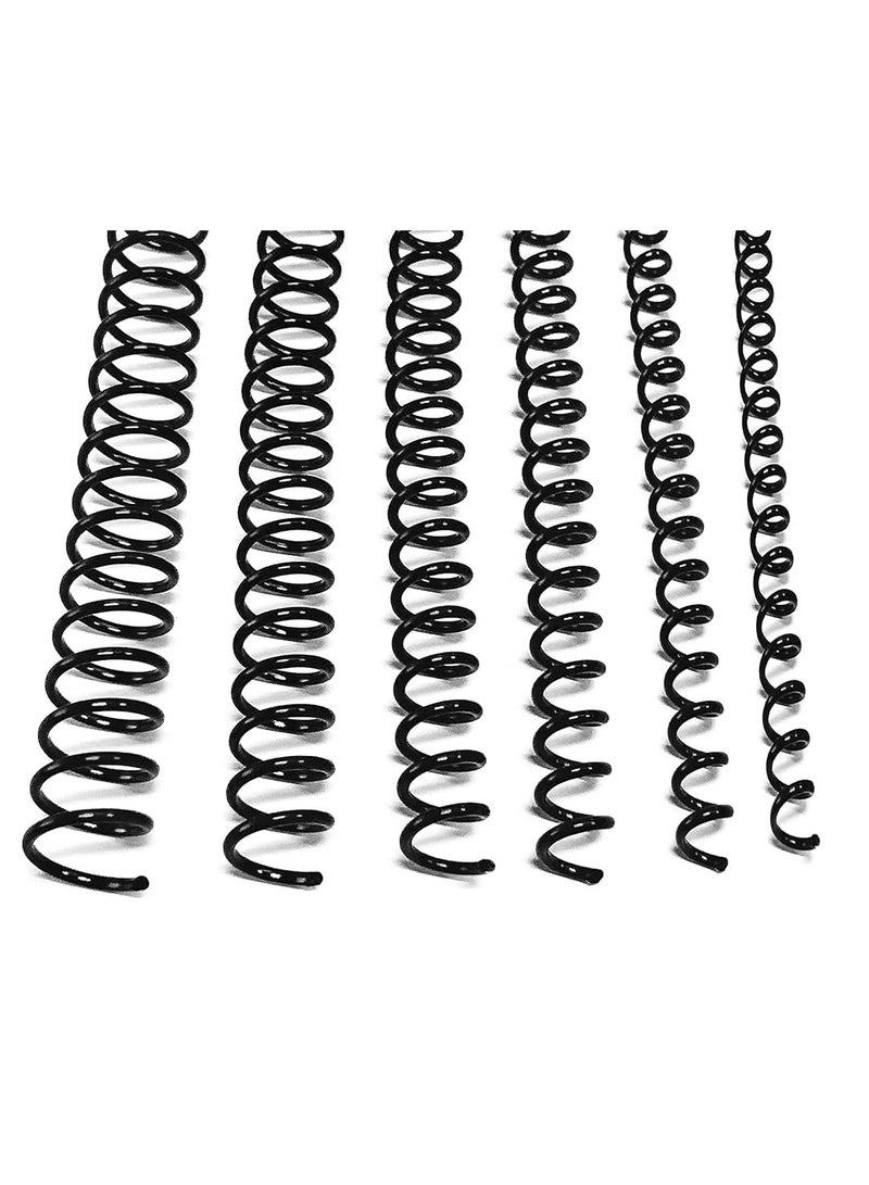 Terabyte PLASTIC BINDING COIL 6MM BLK 1X100 - Image 2