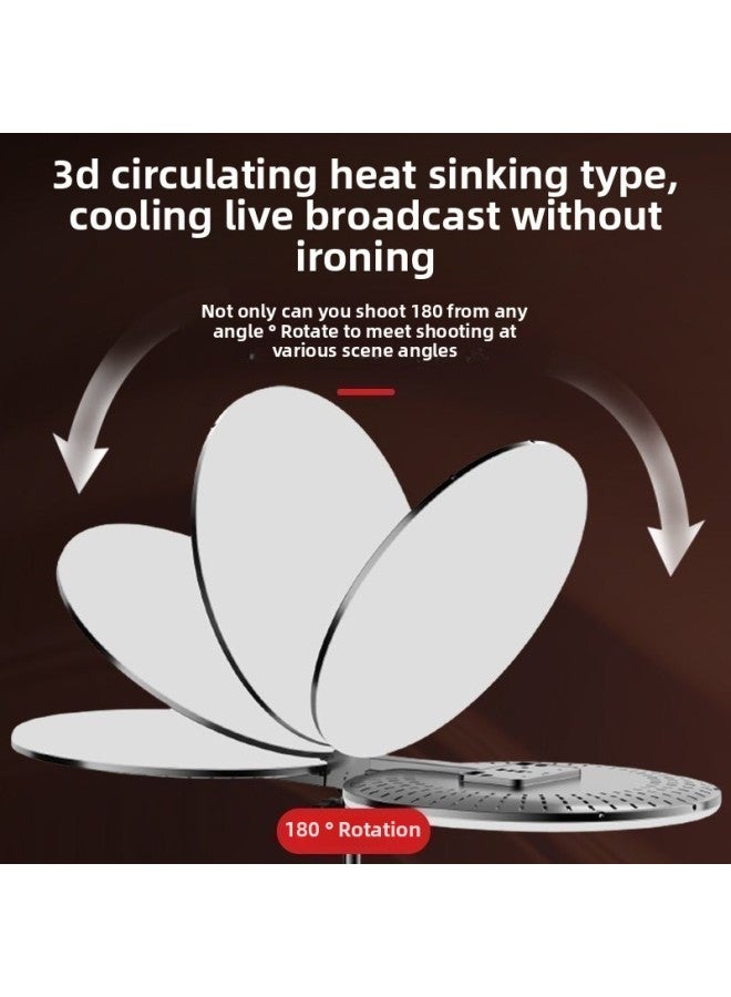 45CM Full Screen Supplementary Light Ring Full Screen Borderless Desktop Shooting Mobile Phone Selfie Live Supplementary Light Suit-Specification:Fl-33 Full-screen Light + Overhead Straight Pole + S - Image 5