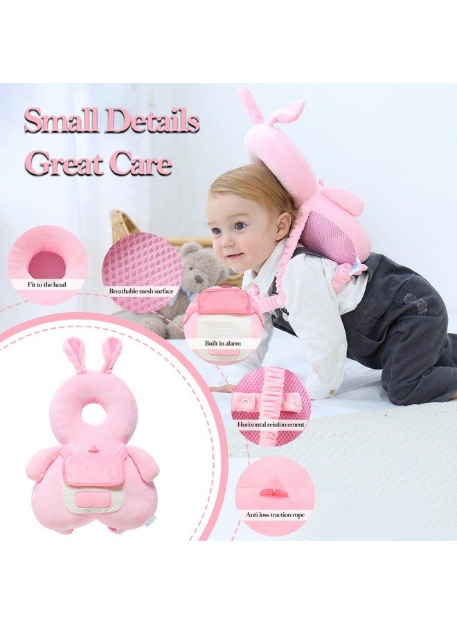 Baby Head Protector Backpack， Baby Backpack Head Protection Pillow for Falling ，Crawling, and Walking Protection, Includes Socks and Knee Pads, A Gift for Your Baby's Growth (Rabbit-B)  - Image 1