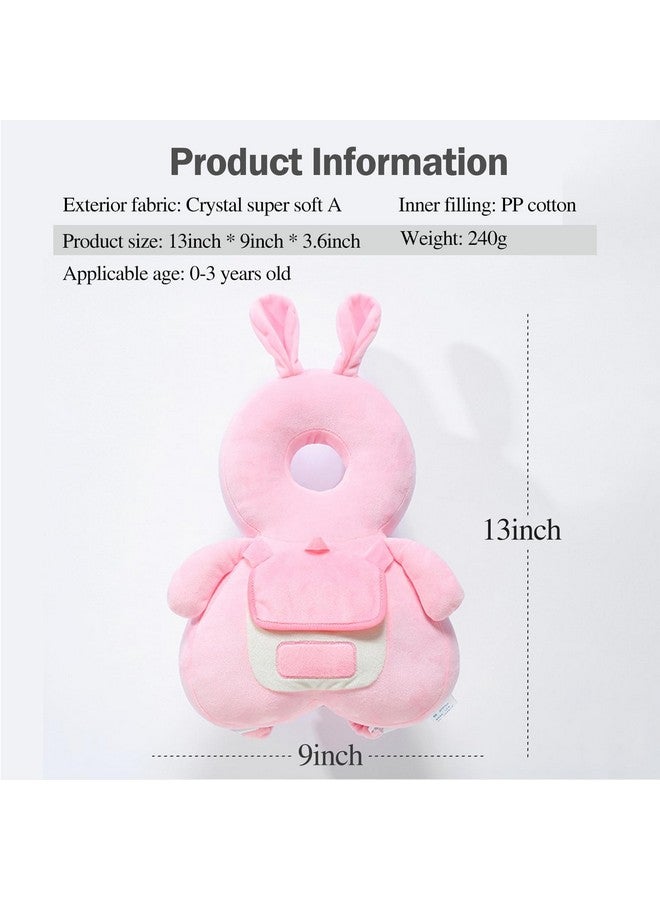 Baby Head Protector Backpack， Baby Backpack Head Protection Pillow for Falling ，Crawling, and Walking Protection, Includes Socks and Knee Pads, A Gift for Your Baby's Growth (Rabbit-B)  - Image 4