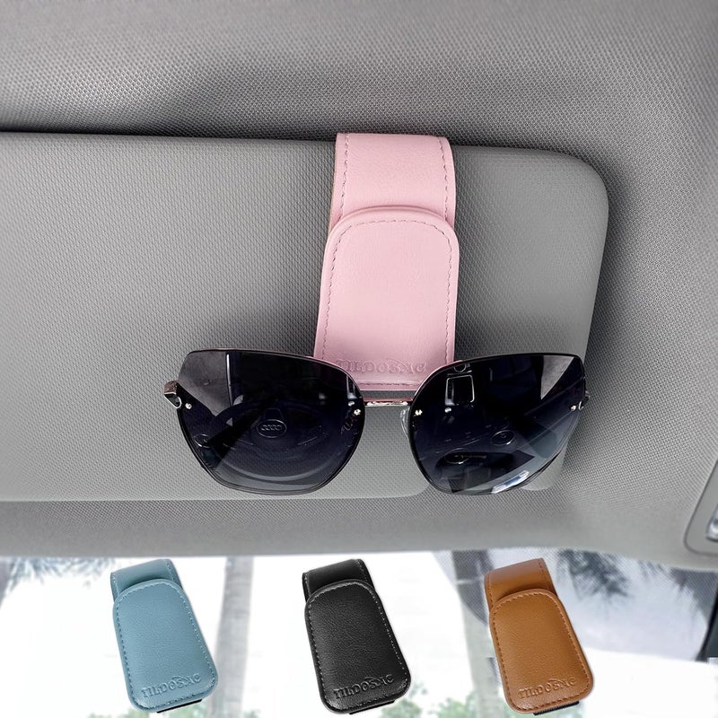TILDOSAC Pink Sunglass Holder Organizer Clip - Image 1