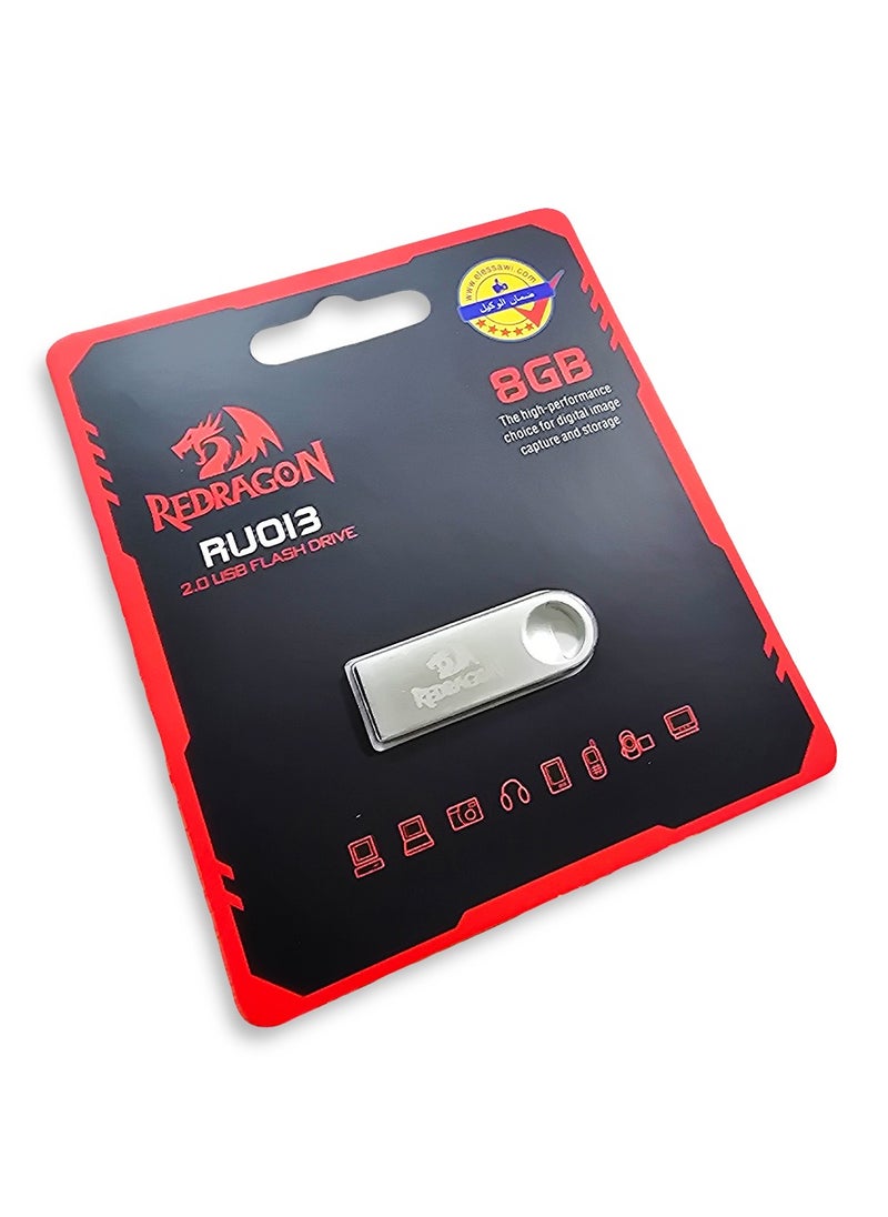 REDRAGON - Flash Drive RU013 2.0 USB DRIVE 8GB high performance for digital image and storage - Image 1