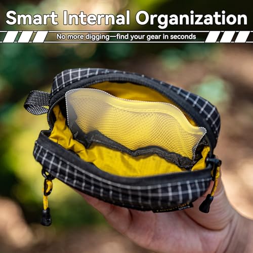 HIKEMAN EDC Multi-Purpose Pouch, Utility Tool Bag for Men, Lightweight Small Tactical Pocket, Portable Nylon Molle Compatible Military Utility Pouch for Everyday Carry, Outdoor Camping (Army Green) - Image 4