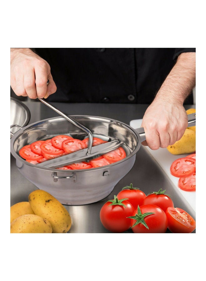 Stainless Steel Food Mill with 3 Grinding Discs Kitchen Food Mashing for Soup Sauce silver 35.10*9.56*20.70cm - Image 4