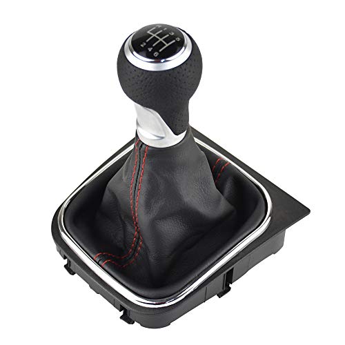 Malcayang 6 Speed Shift Knob Boot Kit for Golf 5 6 MK5 MK6 R32 GTD GTI 2004-2009 Scirocco Octavia - Image 1