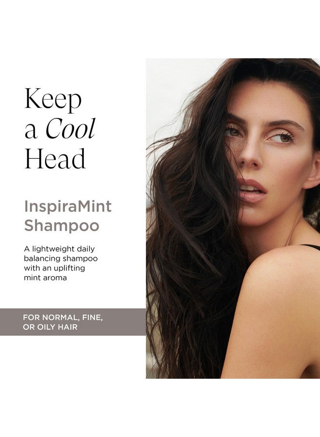 Intelligent Nutrients Inspiramint Shampoo, Invigorating Organic Mint Daily Shampoo For Fine And Oily Hair, Balancing, Refreshing, Color-Safe, Vegan, 32 Fl Oz