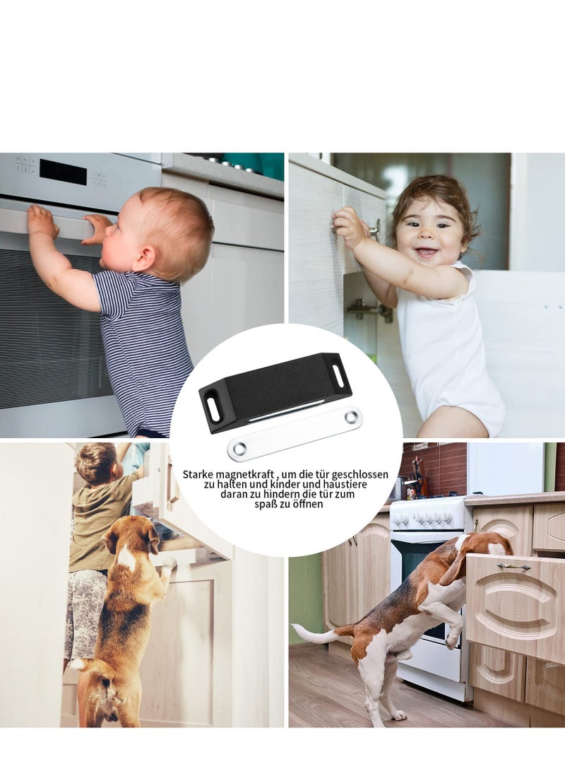 Excefore 6 Pcs Cabinet Door Magnets, Drawer Magnetic Door Catch Cabinet Magnet, Closing Magnetic Door Catch Closer Sliding Door Catch for Kitchen Cupboard Magnetic Door Closure Magnet  - Image 5