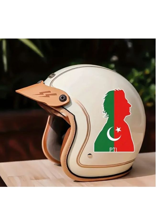 RYN Imran Khan Pakistan PTI Flag Bumper Car Stickers, Cap Rearview Mirror Decoration, Vinyl Waterproof Stickers, For Car Windows - Image 5