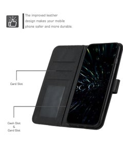 Best Choice Products Infinix Hot 40 Pro Case,Premium Infinix Hot 40 Pro Leather Wallet Case with Card Holder Kickstand Magnetic Closure Flip Folio Phone Case for Infinix Hot 40 Pro,Black  - Image 3