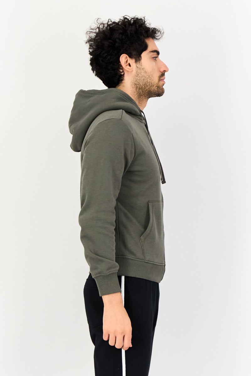 SKECHERS Men Sportswear Fit Long Sleeve Jacket, Dark Olive - Image 3