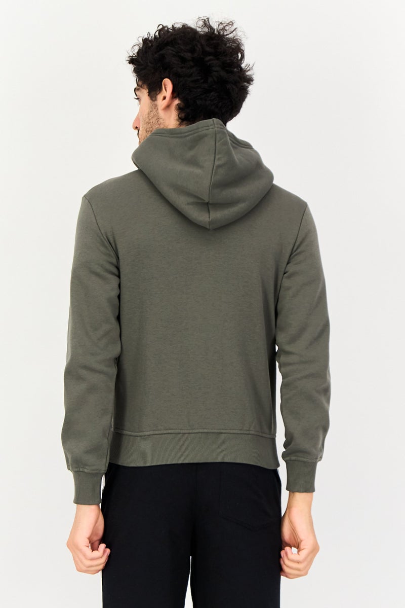SKECHERS Men Sportswear Fit Long Sleeve Jacket, Dark Olive - Image 4