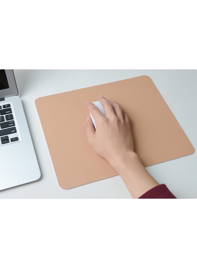 Digital Computer Mouse Pad Computer Mouse Mat Gaming Mousepad Pad For Laptop Desk Protector-Color:30X24CM-Pattern:Double-sided Khaki + White - Image 1