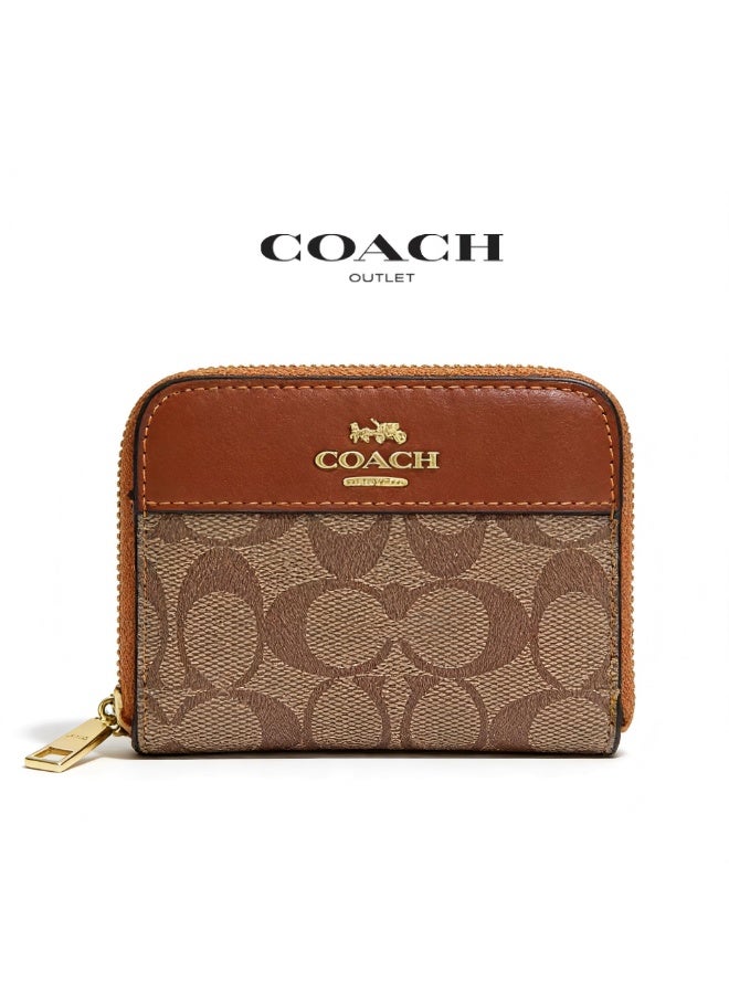 coachoutlet Women's long wallet, elegant women's clutch, multi-card holder, classic pattern and logo - Image 1