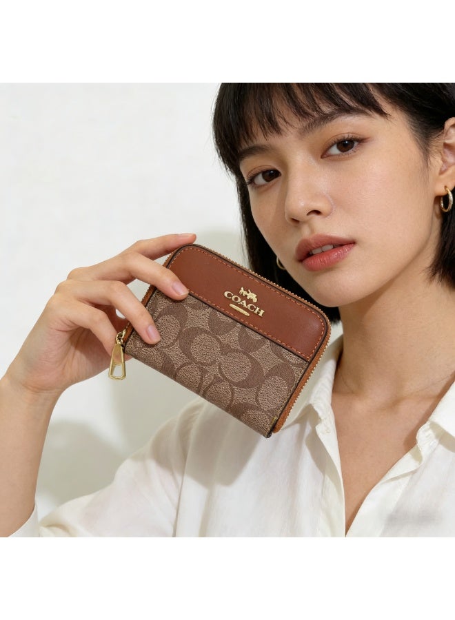 coachoutlet Women's long wallet, elegant women's clutch, multi-card holder, classic pattern and logo - Image 3