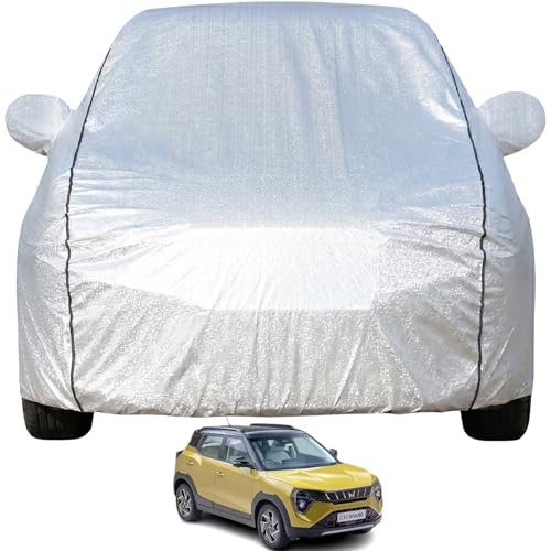 Pivalo Car Cover for Honda Amaze All Model & Years (2013-2026) 100% Waterproof with Mirror Pockets, Triple Stitched Bottom Elastic Dustproof Full Body Protection (Heat & UV Resistant, Silver) - Image 1