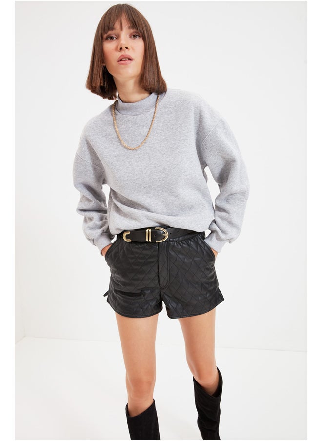 trendyol - Sweatshirt - Gray - Loose Fit - Image 1