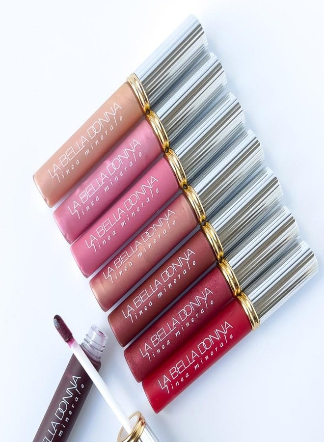 لا بيلا دونا أحمر شفاه معدني لامع عالي اللمعان من لا بيلا دونا (ما شيري) - Image 2