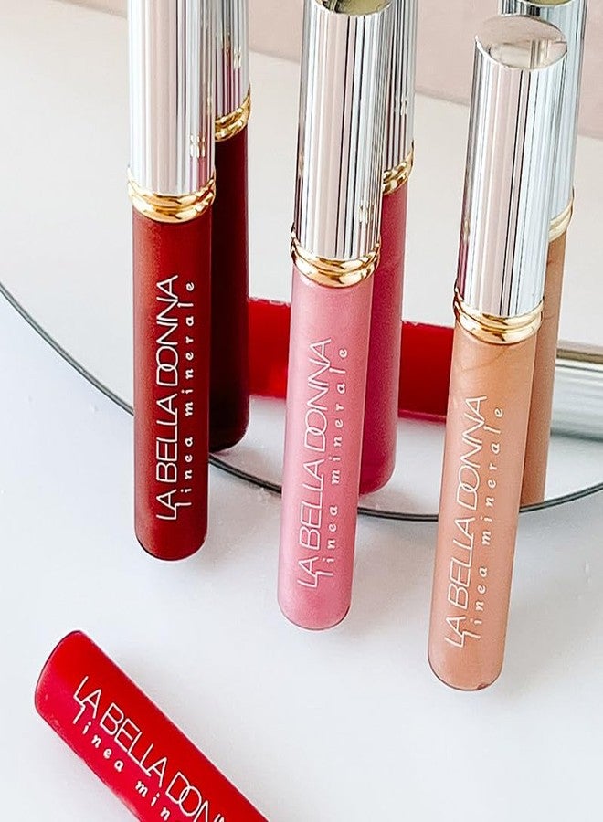 لا بيلا دونا أحمر شفاه معدني لامع عالي اللمعان من لا بيلا دونا (ما شيري) - Image 3