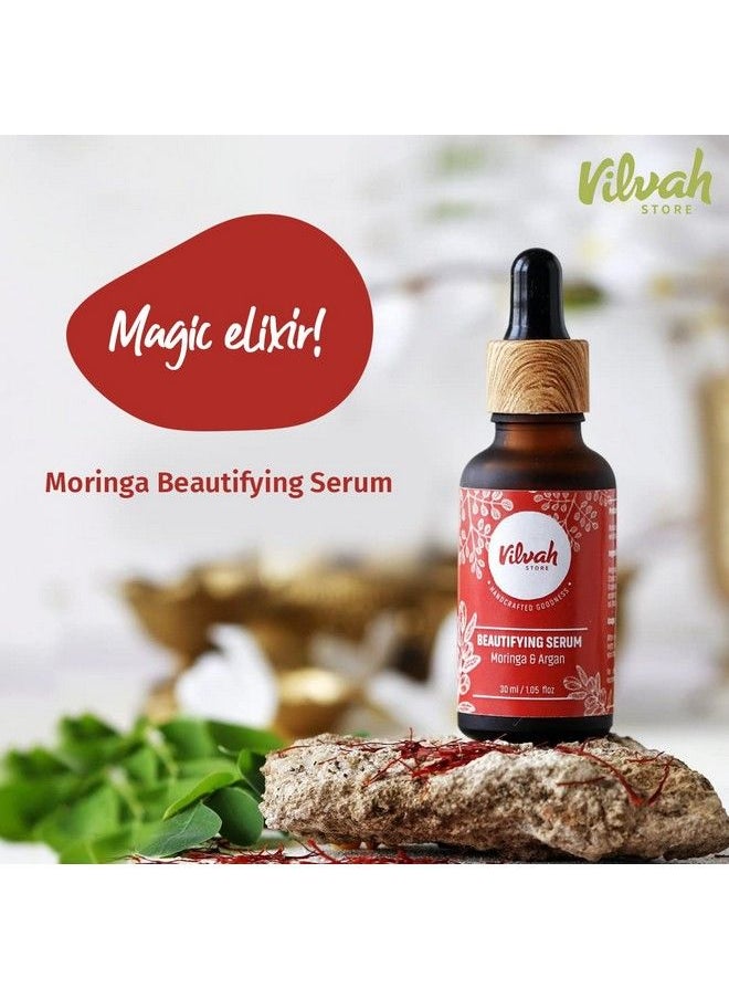 vilvah STORE - Beautifying Serum (Moringa And Argan) 30Ml - Image 1