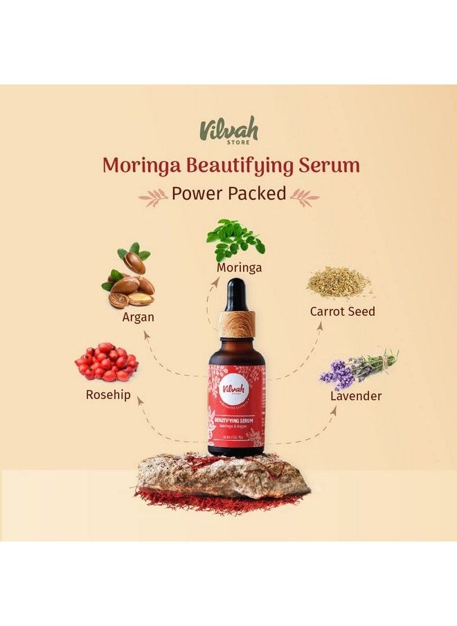 vilvah STORE - Beautifying Serum (Moringa And Argan) 30Ml - Image 1