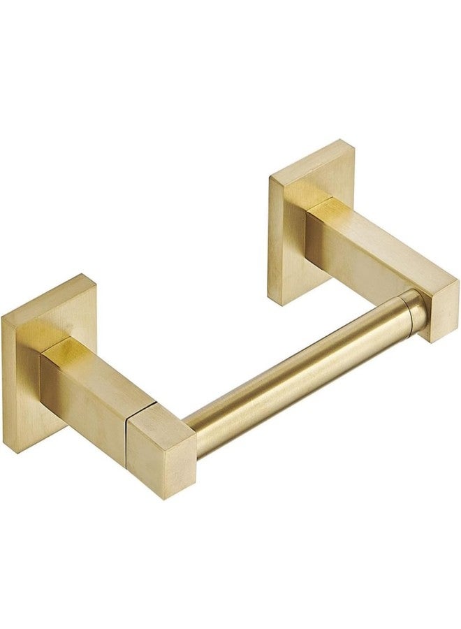 YWHWLX Stainless Steel Toilet Paper Holder Wall Mounted for Bathroom, Double Post Pivoting Square Tissue Holders Roll Holder Hangers Toilet Paper Stand (Gold) - Image 4