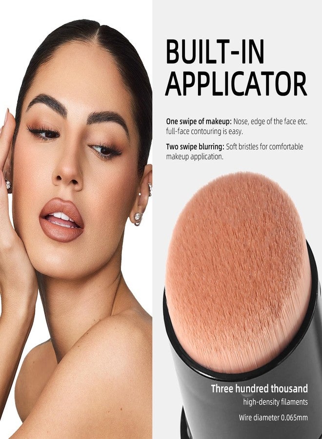 Erinde Cream Contour Bronzer Stick, Natural Finish Contouring Stick, Blendable & Smooth Matte Bronzer Stick, Waterproof & Long Lasting Face Shaping Makeup, 01 Warm Tone - Image 4