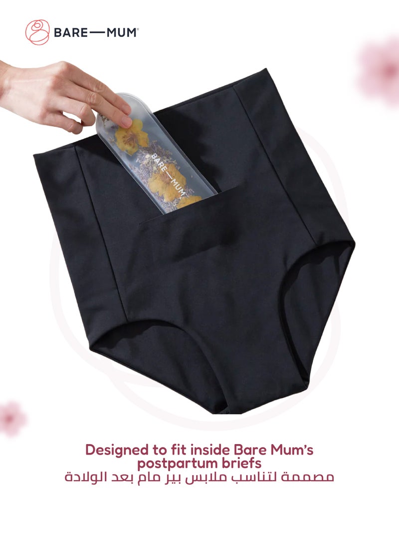 BARE-MUM Warm & Cool Insert | Reusable Heat & Cold Therapy | For Postpartum Recovery | Relieves Perineal & C-section Pain | TGA Certified | BPA & Phthalates Free | Soft & Comfortable Design | 10x15 cm - Image 5